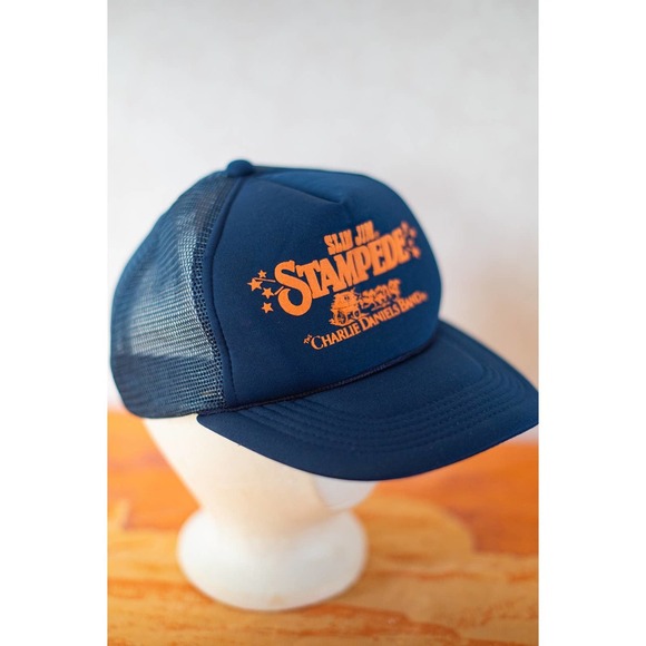 Vintage Slim Jim The Charlie Daniels Band SnapBack Hat, Volunteer Jam Promo Rare - Picture 7 of 12